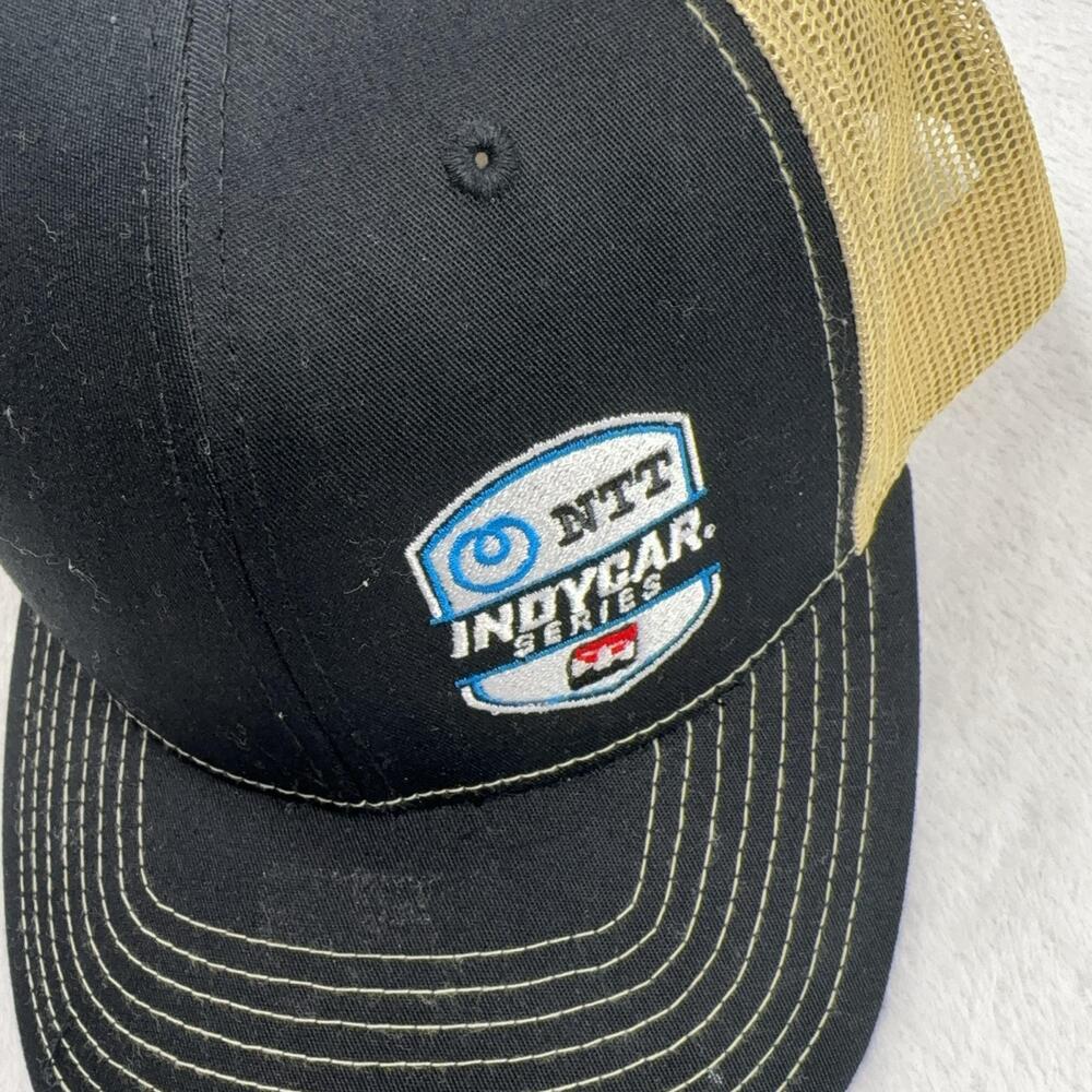 NTT IndyCar Series Hat Cap Snap Back Trucker Mens One Size Black Racing UNK - Picture 2 of 7